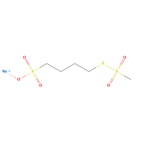 Sodium (4-Sulfonatobutyl)methanethiosulfonate (CAS: 385398-78-7) - Chemical Structure and Molecular Formula 