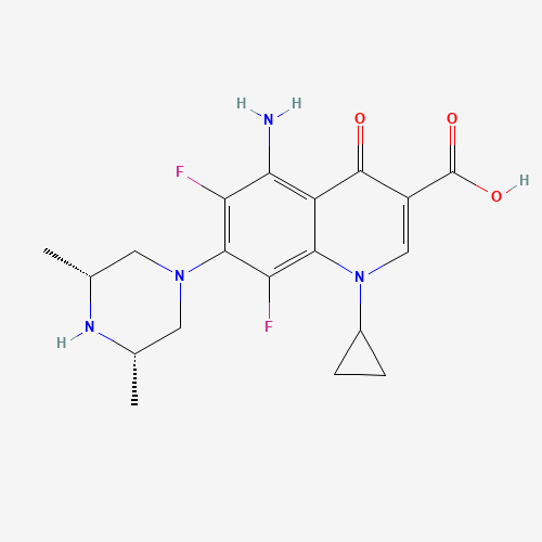 Sparfloxacin (CAS: 110871-86-8) - Chemical Structure and Molecular Formula 