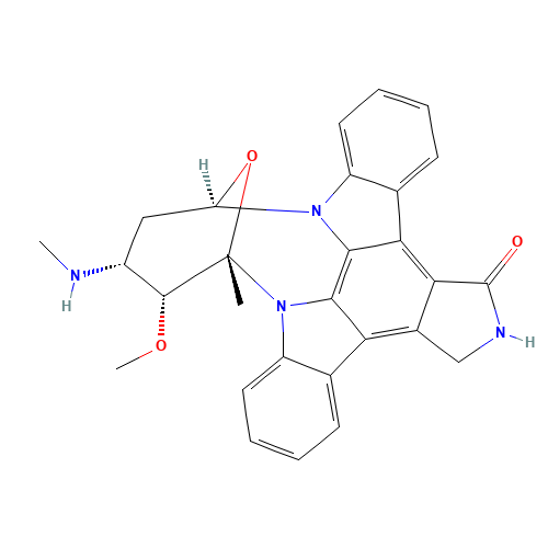 Staurosporine (CAS: 62996-74-1) - Chemical Structure and Molecular Formula 