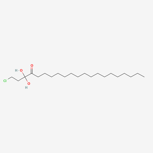 rac-1-Stearoyl-3-chloropropanediol (CAS: 22094-20-8) - Chemical Structure and Molecular Formula 