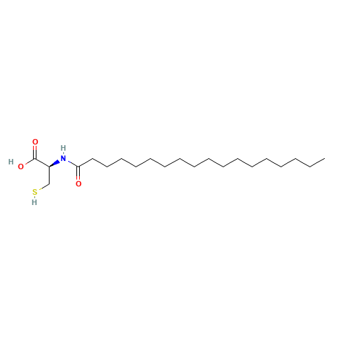 N-Stearoyl-L-cysteine (CAS: 67603-50-3) - Chemical Structure and Molecular Formula 