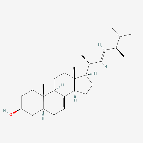 Stellasterol (CAS: 2465-11-4) - Chemical Structure and Molecular Formula 