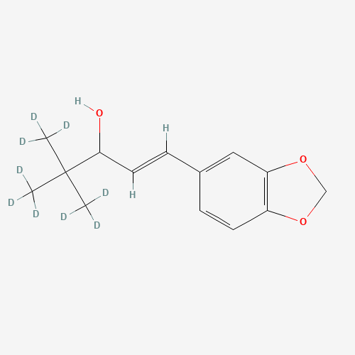 Stiripentol-d9 (CAS: 1185239-64-8) - Chemical Structure and Molecular Formula 