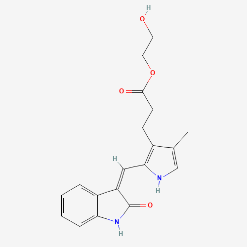 SU-5402 2-Hydroxyethyl Ester (CAS: 258831-78-6) - Chemical Structure and Molecular Formula 