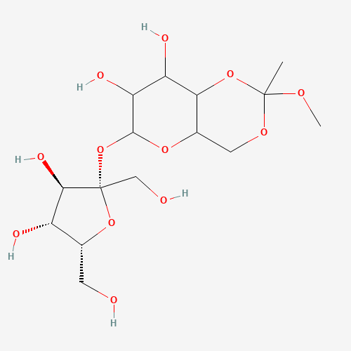 Sucrose 4,6-Methyl Orthoester (CAS: 116015-72-6) - Chemical Structure and Molecular Formula 