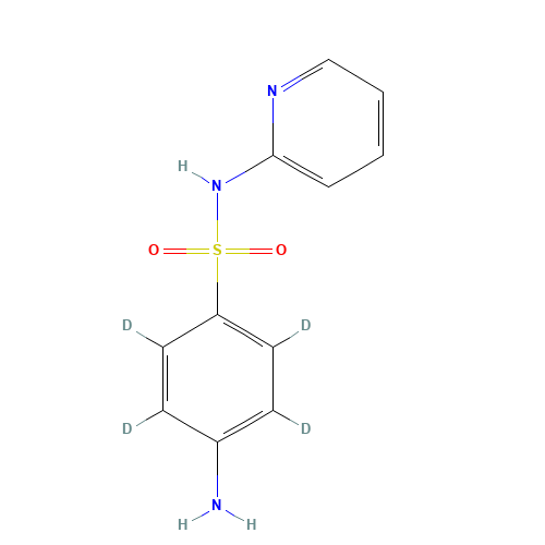 Sulfapyridine-d4 (CAS: 1189863-86-2) - Chemical Structure and Molecular Formula 