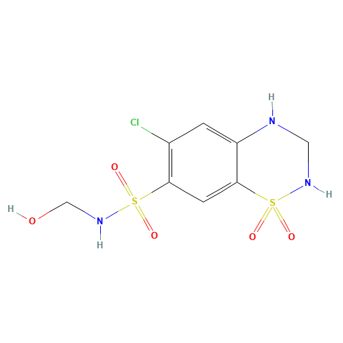 7-Sulfonamido-N-hydroxymethyl Hydrochlorothiazide (CAS: 2958-18-1) - Related Chemical Product