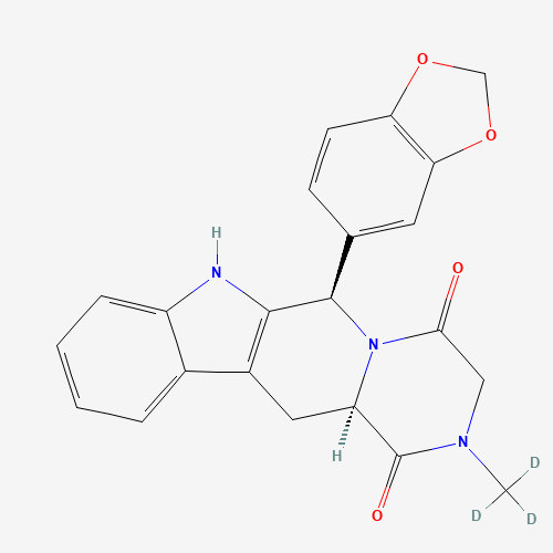 Tadalafil-d3 (CAS: 960226-55-5) - Chemical Structure and Molecular Formula 