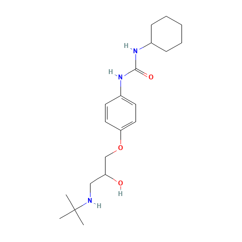 rac-Talinolol (CAS: 57460-41-0) - Chemical Structure and Molecular Formula 