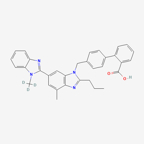 Telmisartan-d3 (CAS: 1189889-44-8) - Chemical Structure and Molecular Formula 