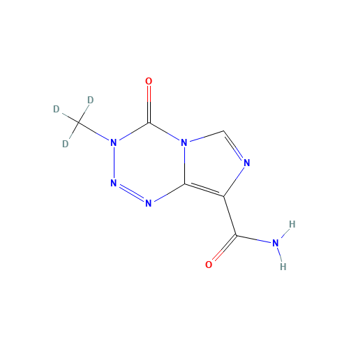 Temozolomide-d3 (CAS: 208107-14-6) - Chemical Structure and Molecular Formula 