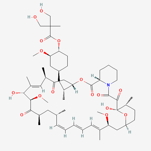 Temsirolimus (~90%) (CAS: 162635-04-3) - Chemical Structure and Molecular Formula 