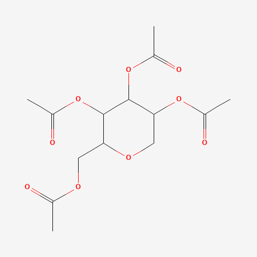 2,3,4,6-Tetra-O-acetyl-1,5-anhydro-D-mannitol (CAS: 13121-61-4) - Chemical Structure and Molecular Formula 