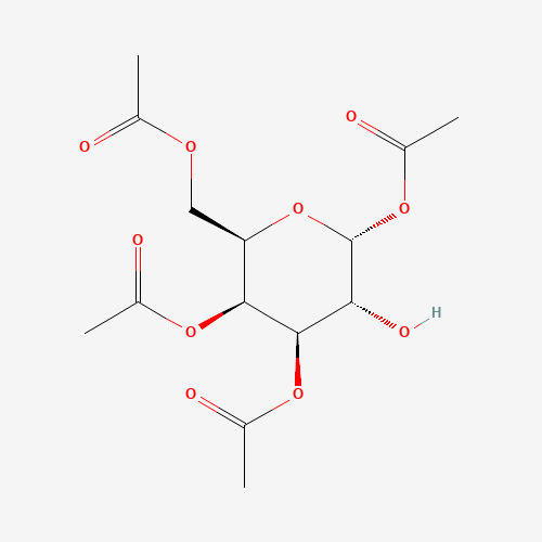 1,3,4,6-Tetra-O-acetyl-a-D-galactopyranose (CAS: 19186-40-4) - Chemical Structure and Molecular Formula 