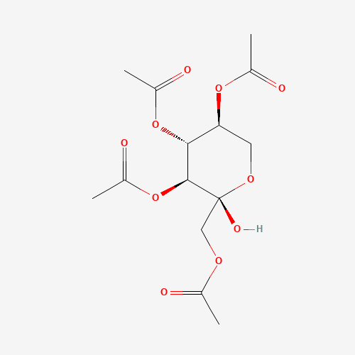 1,3,4,5-Tetra-O-acetyl-L-sorbopyranose (CAS: 109525-53-3) - Chemical Structure and Molecular Formula 