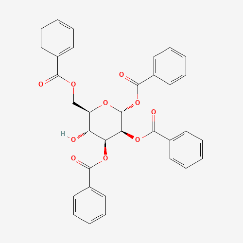 1,2,3,6-Tetra-O-benzoyl-a-D-mannose (CAS: 56994-11-7) - Chemical Structure and Molecular Formula 