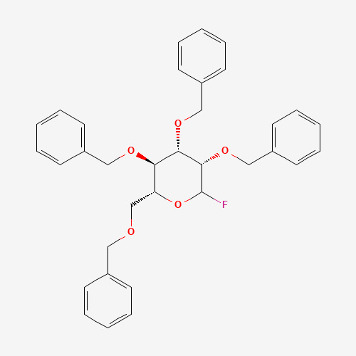 2,3,4,6-Tetra-O-benzyl-D-mannopyranosyl Fluoride (CAS: 94898-42-7) - Chemical Structure and Molecular Formula 