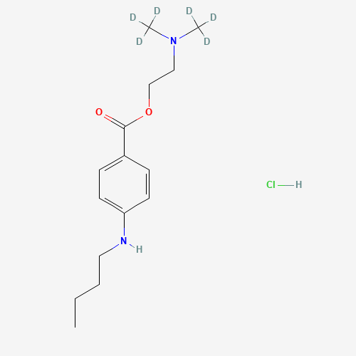 Tetracaine-d6 Hydrochloride (CAS: 80404-52-0) - Chemical Structure and Molecular Formula 