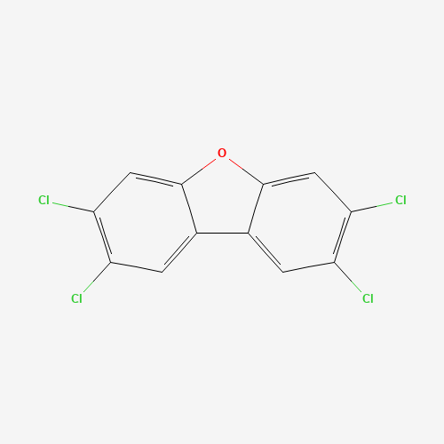 2,3,7,8-Tetrachlorodibenzofuran (CAS: 51207-31-9) - Chemical Structure and Molecular Formula 