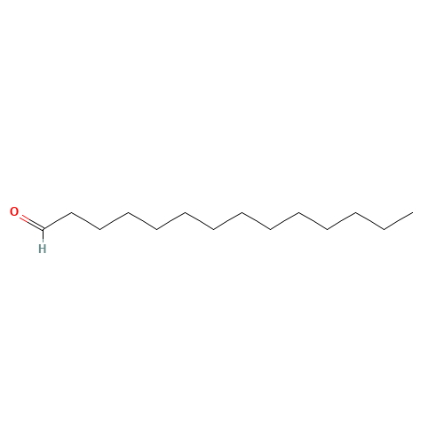 Tetradecanal (CAS: 124-25-4) - Chemical Structure and Molecular Formula 