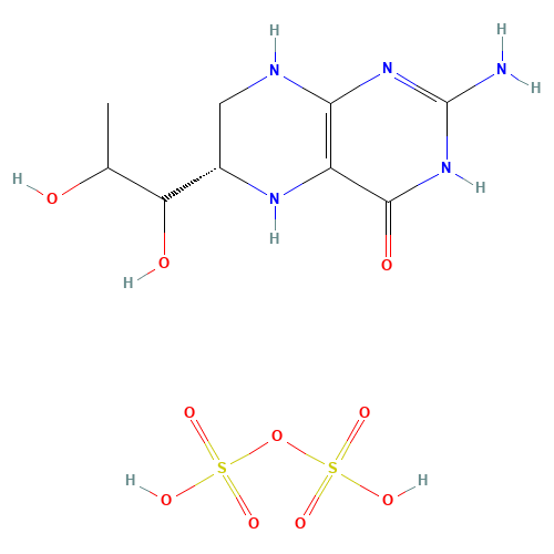 (6S)-Tetrahydro-L-biopterin Disulfate (CAS: 103130-45-6) - Chemical Structure and Molecular Formula 