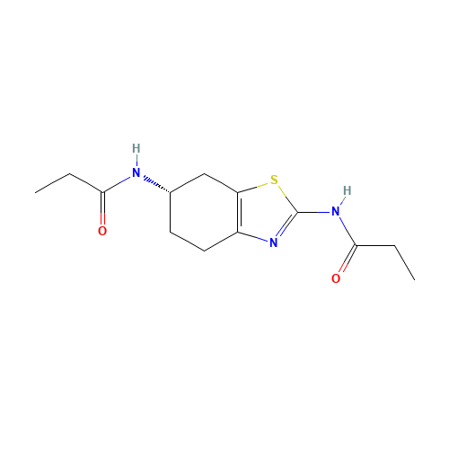 (S)-4,5,6,7-Tetrahydro-N2,N6-propionyl-2,6-benzothiazolediamine (CAS: 1346617-47-7) - Chemical Structure and Molecular Formula 