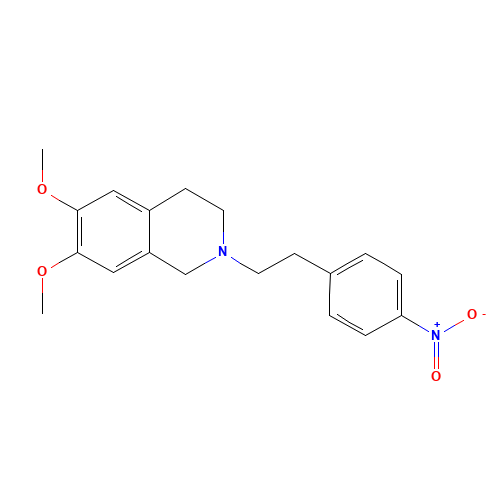 1,2,3,4-Tetrahydro-6,7-dimethoxy-2-[2-(4-nitrophenyl)ethyl]isoquinoline (CAS: 82925-01-7) - Related Chemical Product