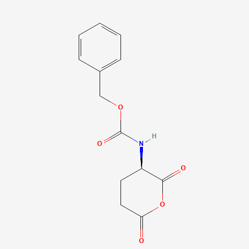 [(3R)-Tetrahydro-2,6-dioxo-2H-pyran-3-yl]-carbamic Acid Phenylmethyl (CAS: 71869-80-2) - Chemical Structure and Molecular Formula 