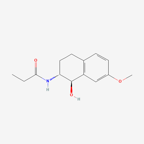 N-[(1R,2R)-1,2,3,4-Tetrahydro-1-hydroxy-7-methoxy-2-naphthalenyl]propanamide (CAS: 88058-70-2) - Related Chemical Product