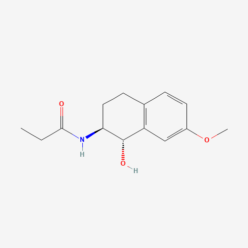 N-[(1S,2S)-1,2,3,4-Tetrahydro-1-hydroxy-7-methoxy-2-naphthalenyl]propanamide (CAS: 88058-73-5) - Chemical Structure and Molecular Formula 