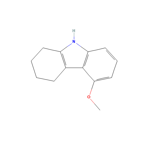 1,2,3,4-Tetrahydro-5-methoxycarbazole (CAS: 68962-14-1) - Chemical Structure and Molecular Formula 