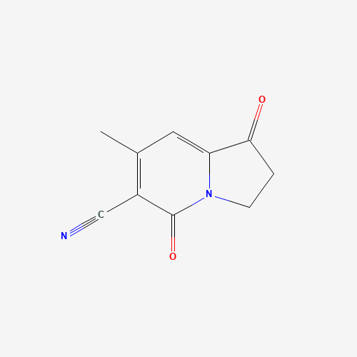 1,2,3,5-Tetrahydro-7-methyl-1,5-dioxo-6-indolizinecarbonitrile (CAS: 58610-63-2) - Related Chemical Product