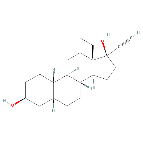 3b,5b-Tetrahydro Norgestrel (CAS: 19351-17-8) - Chemical Structure and Molecular Formula 