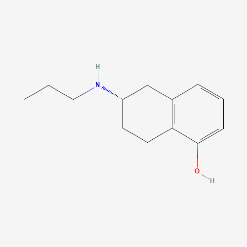 (6S)-5,6,7,8-Tetrahydro-6-(propylamino)-1-naphthalenol (CAS: 101470-23-9) - Chemical Structure and Molecular Formula 