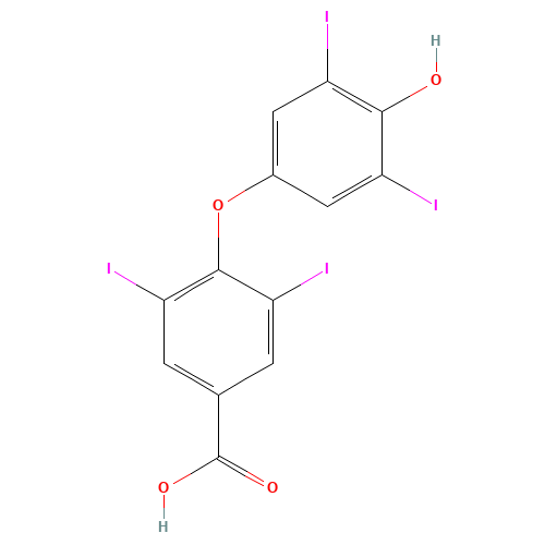 3,5-DIIODO-4'-(4-HYDROXYPHENOXY)BENZOIC ACID (CAS: 2055-97-2) - Related Chemical Product