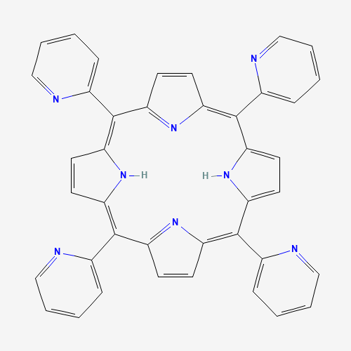 meso-Tetrakis(2-pyridyl)porphine (CAS: 40904-90-3) - Chemical Structure and Molecular Formula 