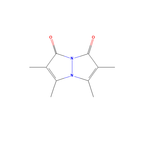 2,3,5,6-Tetramethylpyrazolo[1,2-a]pyrazole-1,7-dione (CAS: 68654-22-8) - Chemical Structure and Molecular Formula 