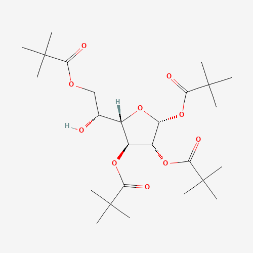 1,2,3,6-Tetra-O-pivaloyl-a-D-galactofuranoside (CAS: 220017-49-2) - Chemical Structure and Molecular Formula 