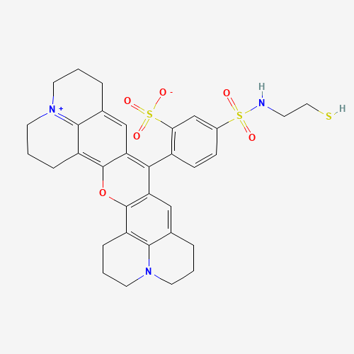 Texas Red?-2-Sulfonamidoethyl Mercaptan (CAS: 1258221-19-0) - Chemical Structure and Molecular Formula 
