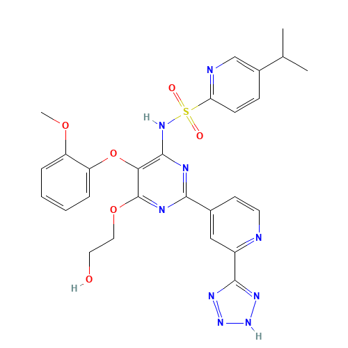 Tezosentan (CAS: 180384-57-0) - Chemical Structure and Molecular Formula 