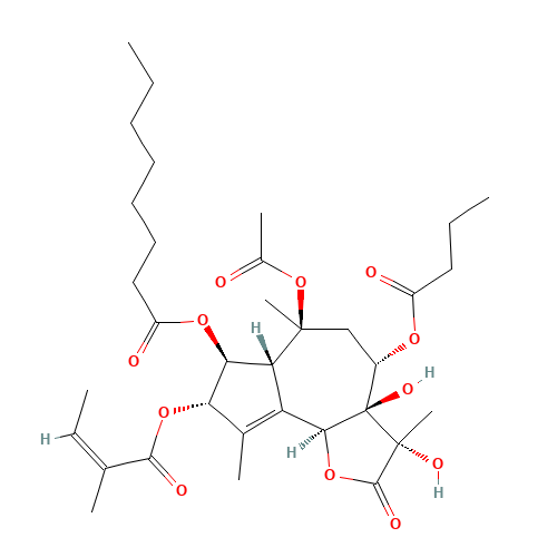 Thapsigargin (CAS: 67526-95-8) - Chemical Structure and Molecular Formula 