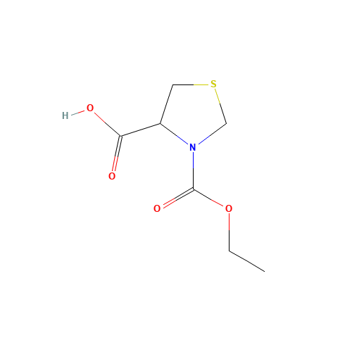 3,4-Thiazolidinedicarboxylic Acid 3-Ethyl Ester (CAS: 127657-29-8) - Chemical Structure and Molecular Formula 
