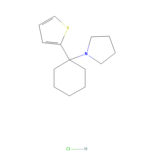 1-[1-(2-Thienyl)cyclohexyl]pyrrolidine Hydrochloride (CAS: 22912-14-7) - Related Chemical Product