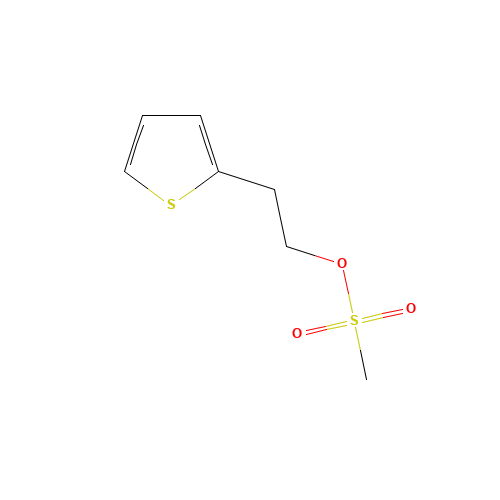 2-Thiopheneethanol Methanesulfonate (CAS: 61380-07-2) - Chemical Structure and Molecular Formula 