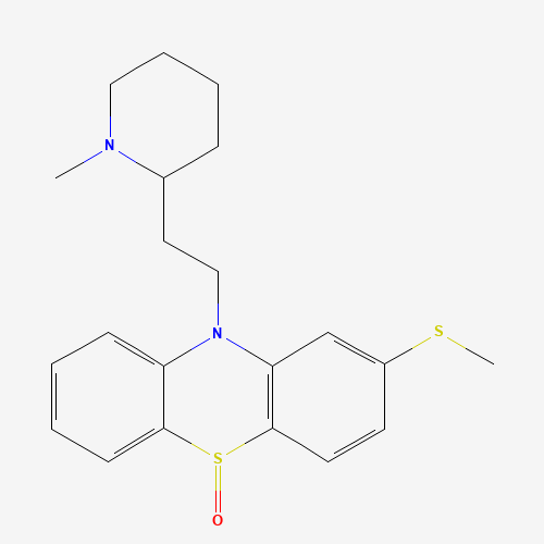 Thioridazine 5-Sulfoxide (Mixture of Diastereomers) (CAS: 7776-05-8) - Chemical Structure and Molecular Formula 