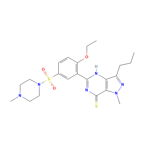 Thiosildenafil (CAS: 479073-79-5) - Chemical Structure and Molecular Formula 