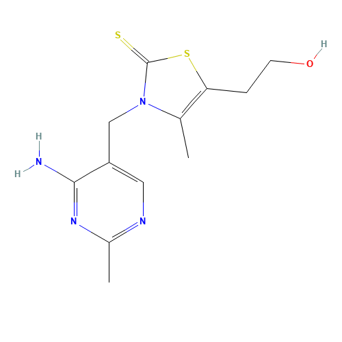 Thiothiamine (CAS: 299-35-4) - Chemical Structure and Molecular Formula 