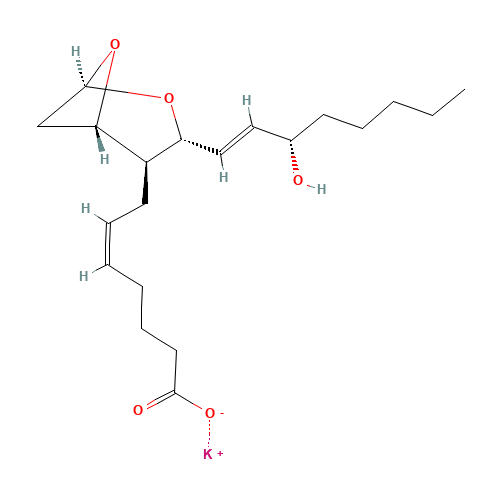 Thromboxane A2 Potassium Salt (CAS: 98509-73-0) - Chemical Structure and Molecular Formula 
