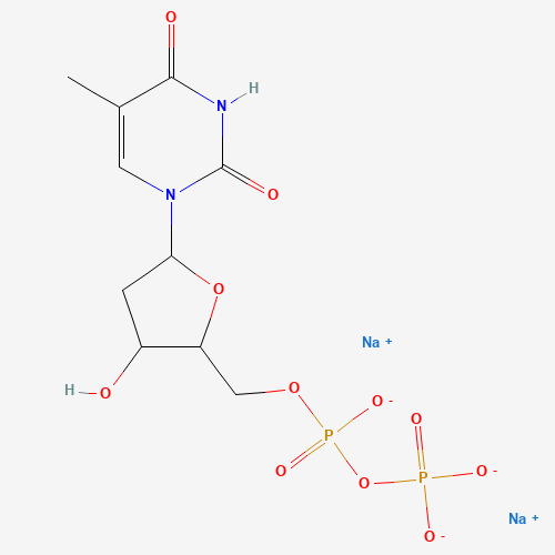 Thymidine 5'-Diphosphate Sodium Salt (CAS: 108322-12-9) - Chemical Structure and Molecular Formula 