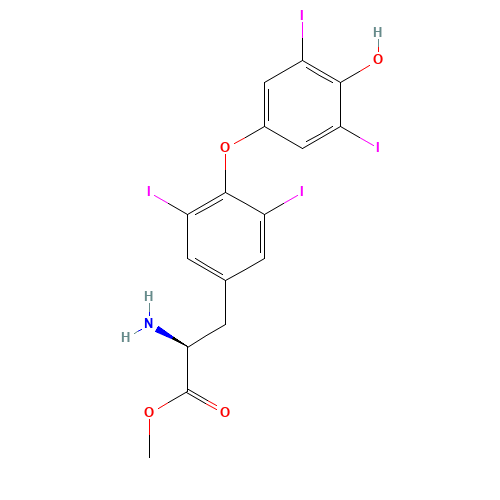 Thyroxine Methyl Ester (CAS: 32180-11-3) - Chemical Structure and Molecular Formula 